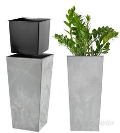 Elegante vaso alto da esterno interno arredo 