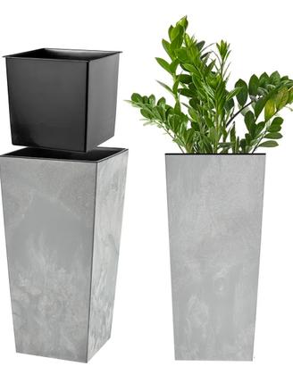 Elegante vaso alto da esterno interno arredo 