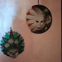 maschere veneziane in ceramica 