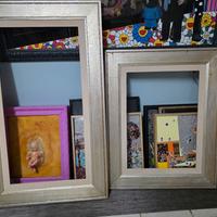 cornici con foglia d'argento 