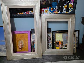 cornici con foglia d'argento 