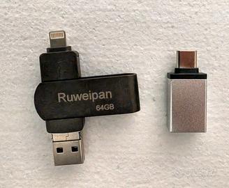 Nuovissima. Chiavetta USB per Phone,64GB