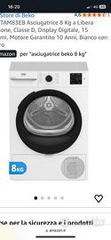 Asciugatrice Beko 8 Kg