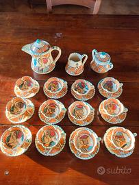 Servizio da caffè artigianale per 12 persone