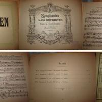 Spartito musicale Beethoven antico - inizio 1900 