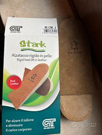 Alzatacco 3 cm in pelle ortopedico