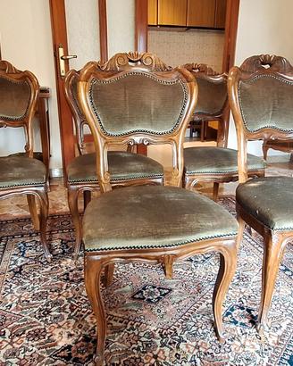 Set 6 sedie in stile Luigi Filippo
