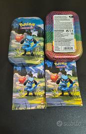 mini tin Riolu e Darumaka aperta come da foto 
