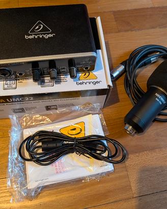 Beringer UMC22 scheda audio esterna 2x2 usb 48khz