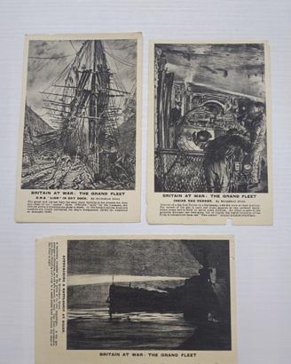 3 CARTOLINE ANTICHE BRITAIN AT WAR NON VIAGGIATE