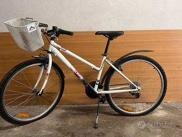 Bicicletta Rockrider Ragazza 26 Bianca Perfetta