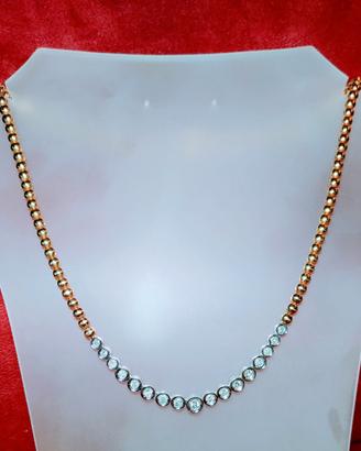 COLLANA IN ORO E DIAMANTI NUOVO