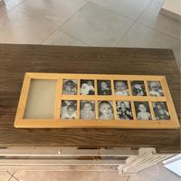 Portafoto neonato in legno