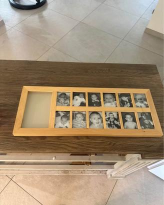 Portafoto neonato in legno