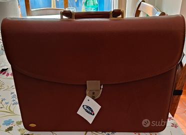 Borsa  Vintage Munari Rigida vera pelle 