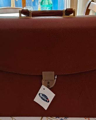 Borsa  Vintage Munari Rigida vera pelle 