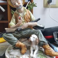 Capodimonte Raffigurante il Cacciatore con Cane 