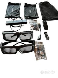 Occhiali 3D attivi con kit 3D completo tv philips