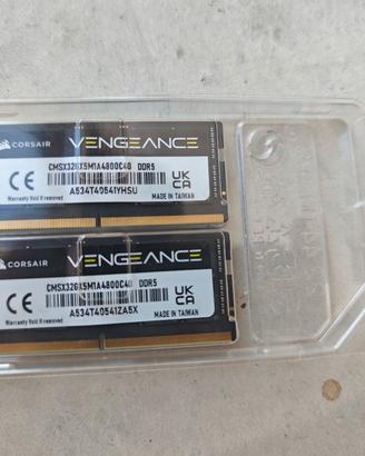 sodimm DDR 5 Corsair Vengeance  32x2