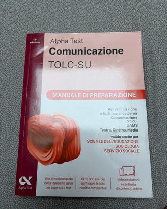 libro alpha test comunicazione TOLC-SU
