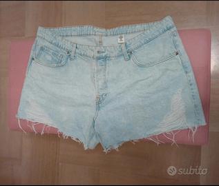 Shorts in denim jeans non elasticizzato, tg.5XL