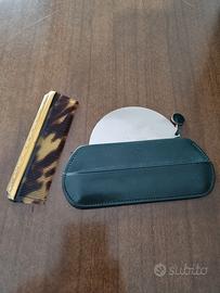 Set pettine/specchio vintage da borsa 