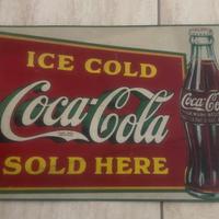 Targa metallo Coca cola