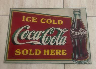 Targa metallo Coca cola