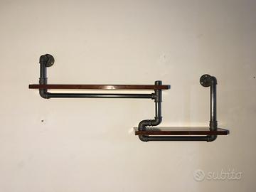 Mensola tubi ghisa nera