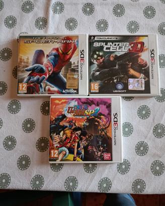 Lotto 3 Giochi Nintendo 3DS - Spider-Man, Splinter