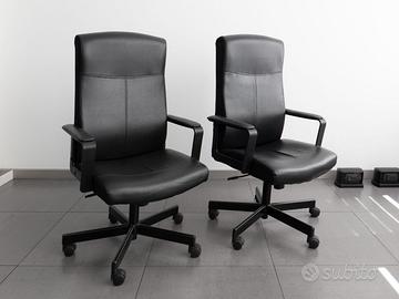 Coppia sedie poltrone ufficio Ikea MILLBERGET