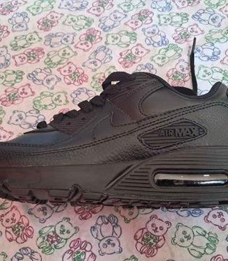Nike Air Max 90 Leather "Triple Black" - Uomo n.41