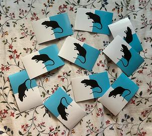 10 Adesivi As Roma - Topo Laziale