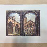 Stampa arte Milano - Basilica di Sant Ambrogio