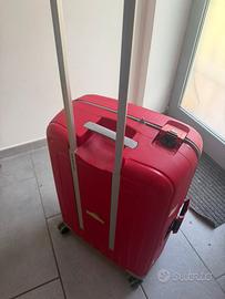 Valigia samsonite rossa