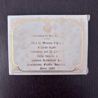 San Marino - Dittico Monete d'Argento 1985 "J.S. B
