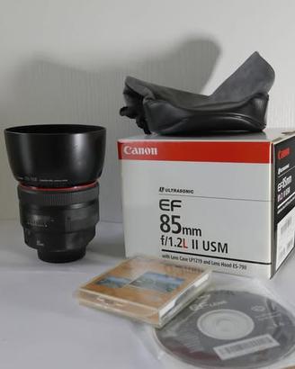 Canon Ef 85mm f/1.2L II USM più filtro