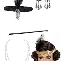 Accessori maschera anni 20 roaring twenties nuovi