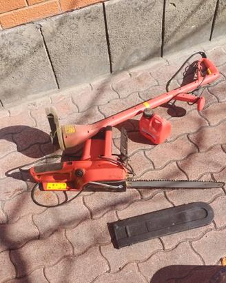 tagliaerba elettrico e motosega elettrica 