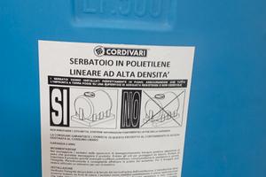 Serbatoio cordivari polietilene da 500 LT
