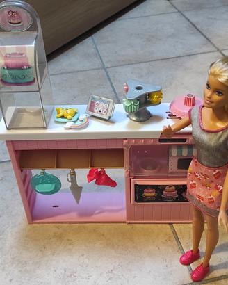 Barbie la pasticciera player con bambola inclusa