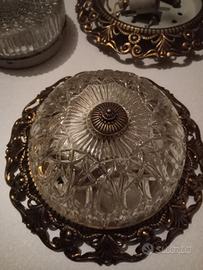 Lampade da soffitto antiche dorate