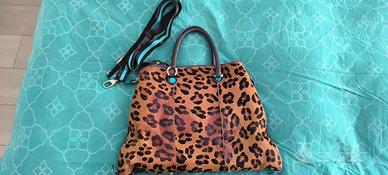 Shopper trasformabile G3 PLUS in vitello leopardat