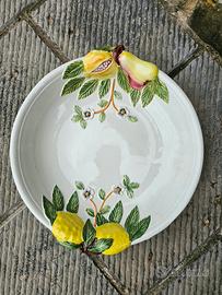 Fruttiera in ceramica decorata a mano – Ø 44 cm