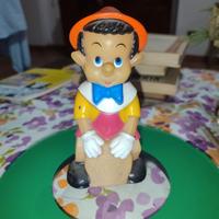 Pupazzo Giocattolo Pinocchio Plastica Vintage Sedu