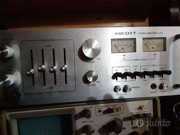 amplificatore scott  a457  con piastra di registr.