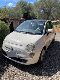 Fiat 500 1.2 benzina, 2008, bianca