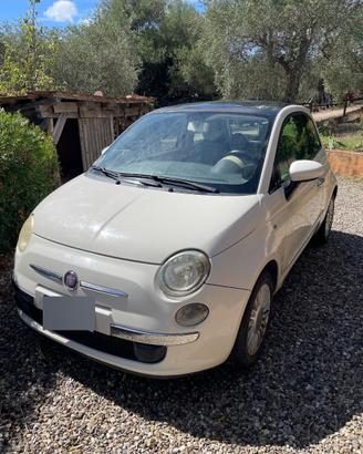 Fiat 500 1.2 benzina, 2008, bianca