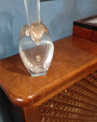 vaso d'argento e cristallo 
