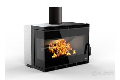 STUFA INSERTO CUCINA LEGNA PELLET PALAZZETTI FIERA